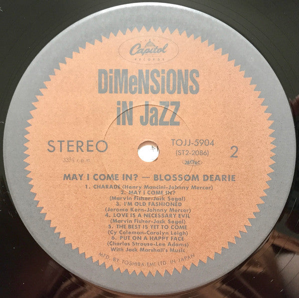 Blossom Dearie - May I Come In? (Vinyl, LP, Album, Stereo) Very Good Plus (VG+) / Very Good Plus (VG+)