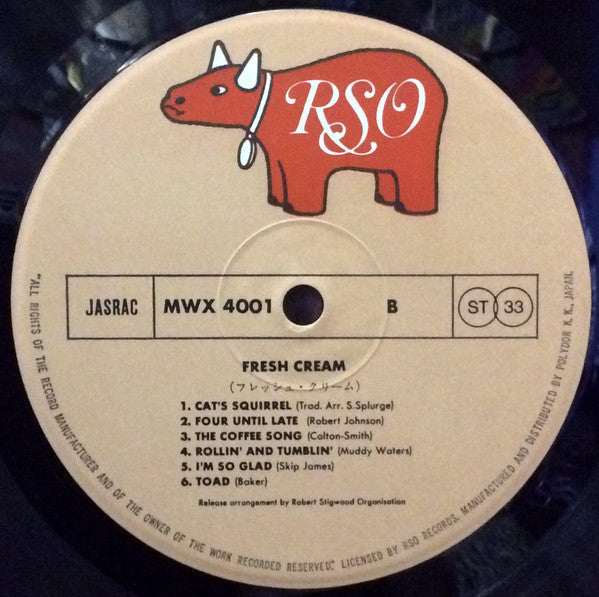 Cream (2) - Fresh Cream (Vinyl, LP, Album, Reissue, Stereo)