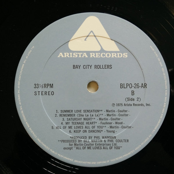 Bay City Rollers - Bay City Rollers (Vinyl, LP, Compilation) Very Good (VG) / Very Good Plus (VG+)