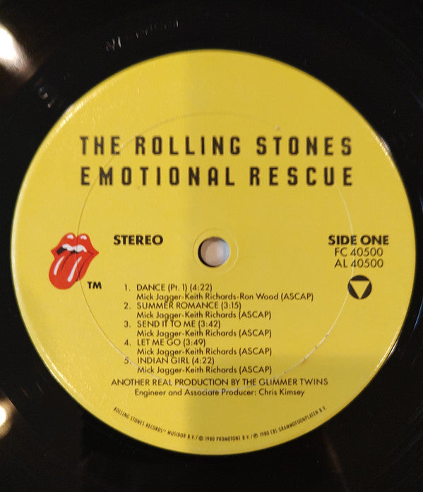 The Rolling Stones - Emotional Rescue (Vinyl, LP, Album, Reissue)