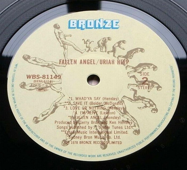 Uriah Heep - Fallen Angel (Vinyl, LP, Album) Near Mint (NM or M-) / Near Mint (NM or M-)