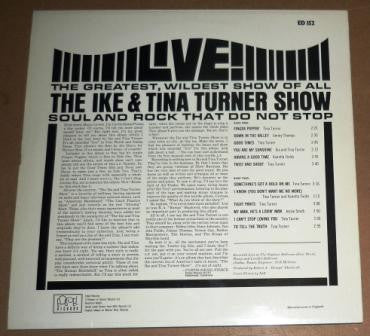 Ike & Tina Turner Revue - The Ike & Tina Turner Show Live! (Vinyl, LP, Album, Reissue, Stereo) Very Good (VG) / Very Good (VG)