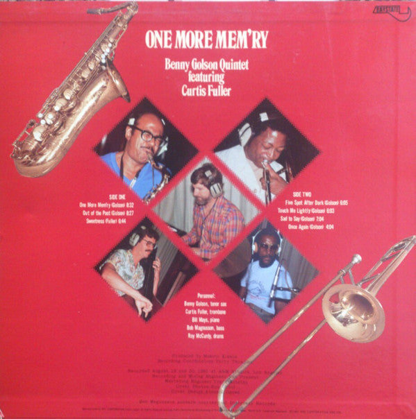 Benny Golson Quintet - One More Mem'ry (Vinyl, LP, Album, Stereo) Very Good Plus (VG+) / Very Good Plus (VG+)