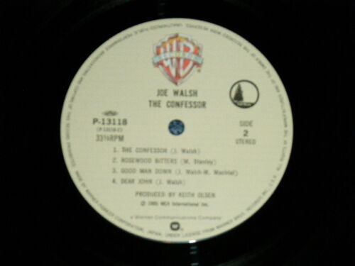 Joe Walsh - The Confessor (Vinyl, LP, Album) Very Good Plus (VG+) / Very Good Plus (VG+)