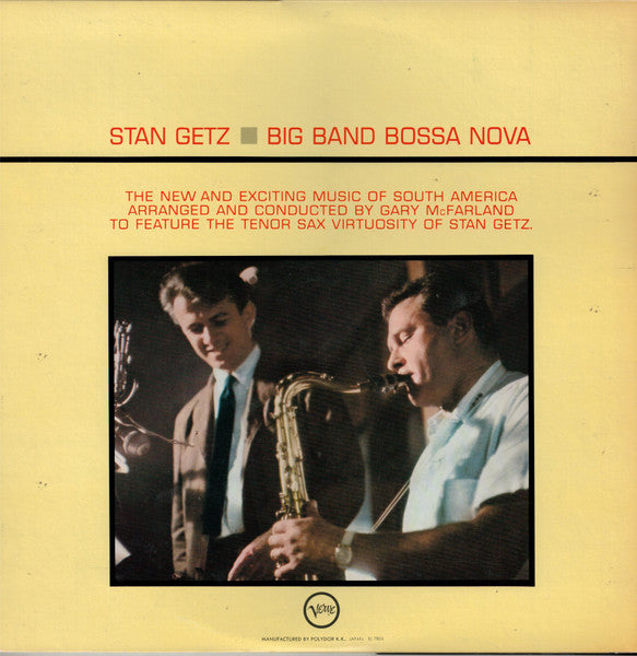 Stan Getz - Big Band Bossa Nova (Vinyl, LP, Album, Reissue, Stereo)