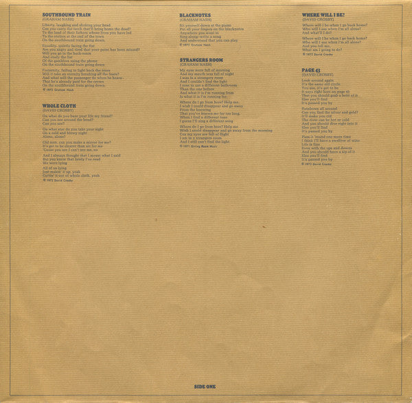 Crosby & Nash - Graham Nash / David Crosby (Vinyl, LP, Album)