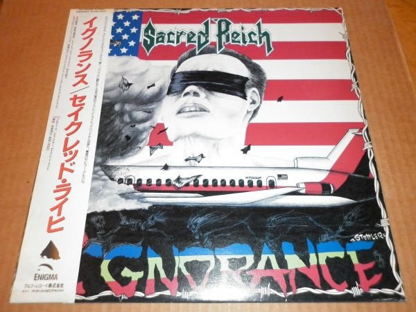Sacred Reich - Ignorance (Vinyl, LP, Album, Promo) Near Mint (NM or M-) / Very Good Plus (VG+)