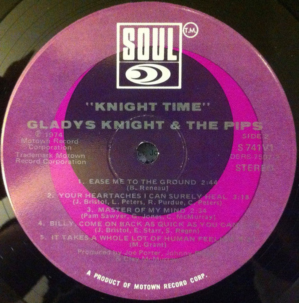 Gladys Knight And The Pips - Knight Time (Vinyl, LP, Album) Very Good (VG) / Good Plus (G+)