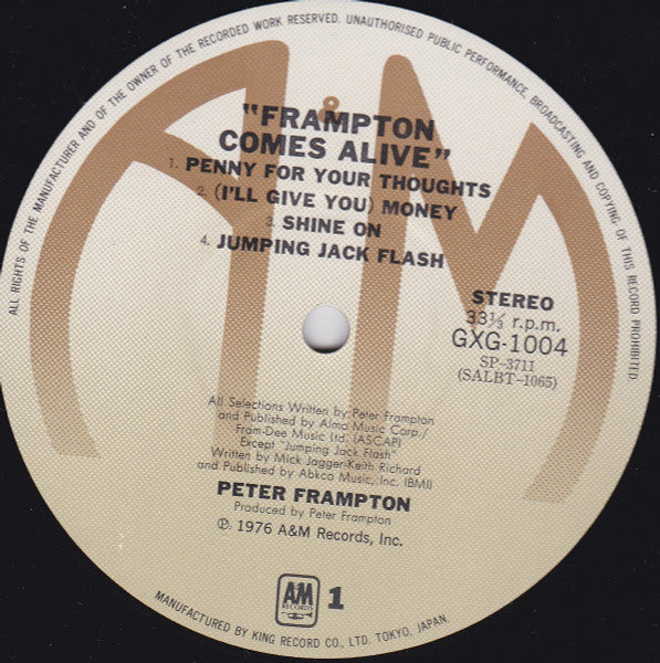 Peter Frampton - Frampton Comes Alive! (2xVinyl, LP, Album) Very Good Plus (VG+) / Very Good Plus (VG+)