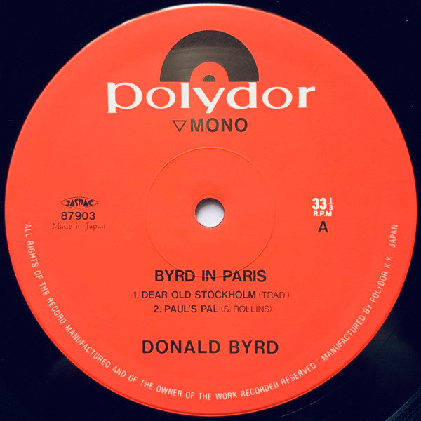 Donald Byrd Quintet - Byrd In Paris (Vinyl, LP, Album, Limited Edit...
