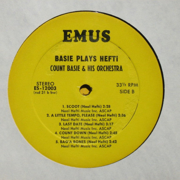 Count Basie - Basie Plays Hefti (Vinyl, LP, Album, Reissue, Stereo) Very Good (VG) / Very Good (VG)