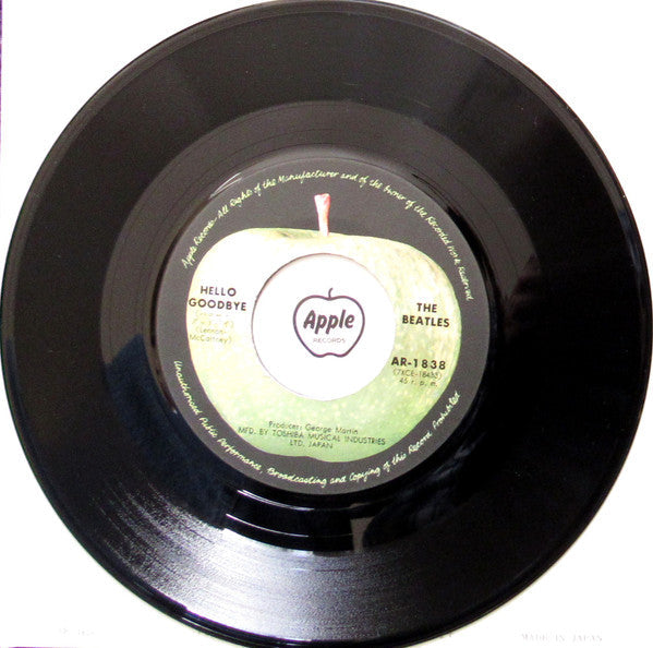 The Beatles - Hello Goodbye = ハロー・グッドバイ /   I Am The Walrus  = アイ・アム・ザ・ヴォルラス (Vinyl, 7", 45 RPM, Single, Reissue) Very Good Plus (VG+) / Very Good (VG)