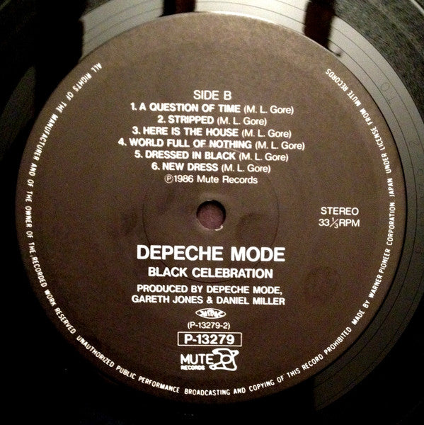 Depeche Mode - Black Celebration (Vinyl, LP, Album) Very Good Plus (VG+) / Near Mint (NM or M-)