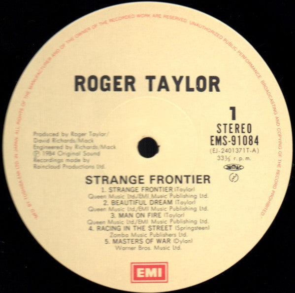 Roger Taylor - Strange Frontier (Vinyl, LP, Album, Stereo)