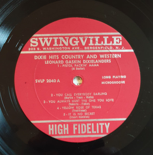 Leonard Gaskin Dixielanders - Dixieland Hits Country & Western (Vinyl, LP, Album, Stereo) Good Plus (G+) / Very Good (VG)