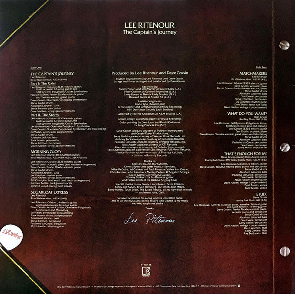 Lee Ritenour - The Captain's Journey (Vinyl, LP, Album, Stereo)
