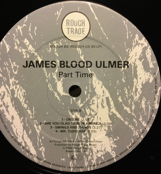 James Blood Ulmer - Part Time (Vinyl, LP, Album) Very Good Plus (VG+) / Very Good Plus (VG+)