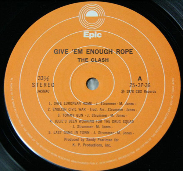 The Clash - Give 'Em Enough Rope (Vinyl, LP, Album, Stereo)