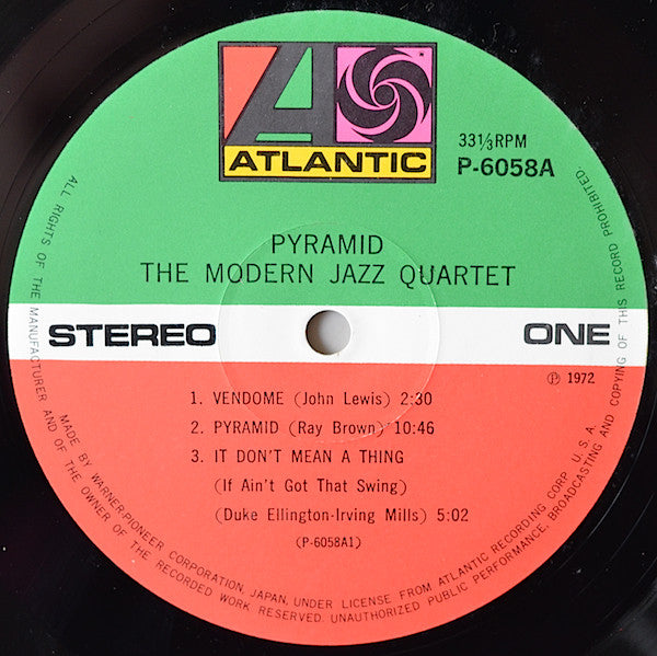 The Modern Jazz Quartet - Pyramid (Vinyl, LP, Album, Reissue, Stereo)