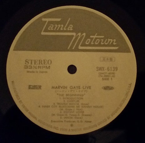 Marvin Gaye - Marvin Gaye Live! (Vinyl, LP, Album, Promo) Very Good (VG) / Good Plus (G+)