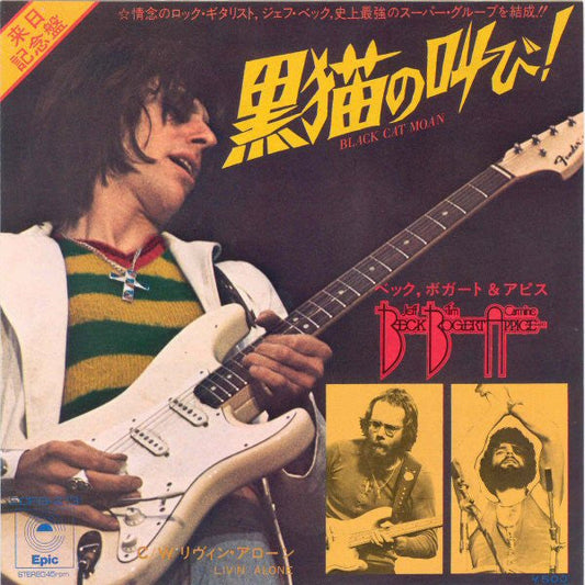 Beck, Bogert & Appice - Black Cat Moan (Vinyl, 7", 45 RPM, Single) Very Good Plus (VG+) / Very Good (VG)