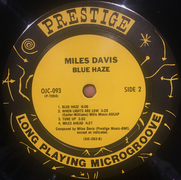 Miles Davis - Blue Haze (Vinyl, LP, Compilation, Reissue, Mono) Very Good (VG) / Very Good (VG)