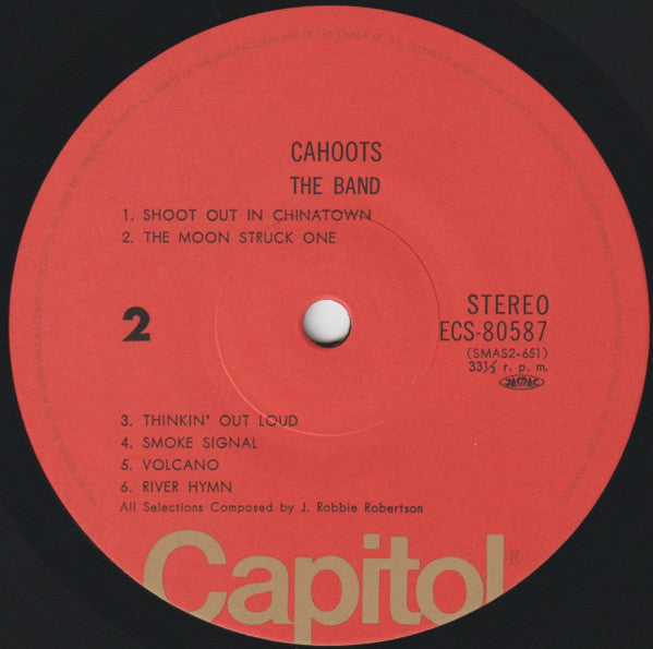 The Band - Cahoots (Vinyl, LP, Album, Reissue) Very Good Plus (VG+) / Very Good Plus (VG+)