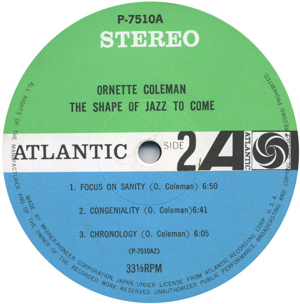 Ornette Coleman - The Shape Of Jazz To Come (Vinyl, LP, Album, Ster...