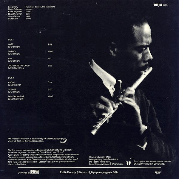 Eric Dolphy - Stockholm Sessions (Vinyl, LP, Album, Mono) Very Good Plus (VG+) / Very Good Plus (VG+)