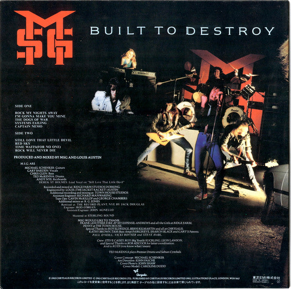 The Michael Schenker Group - Built To Destroy (Vinyl, LP, Album)