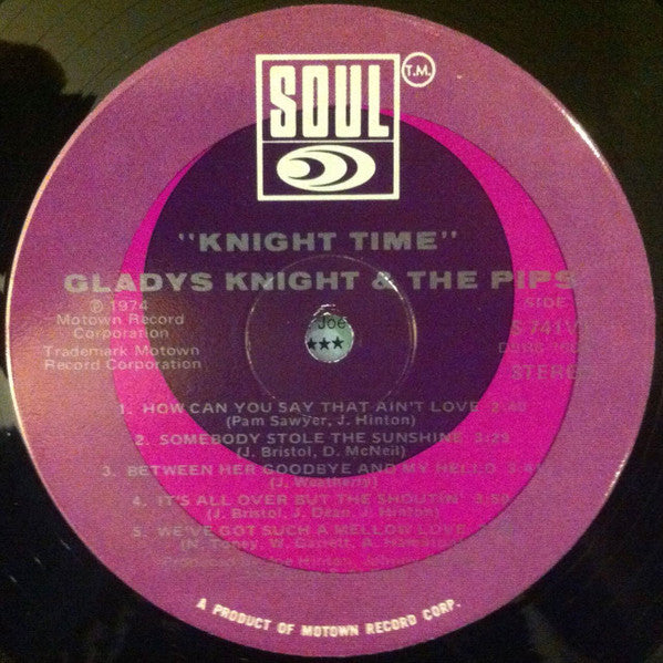 Gladys Knight And The Pips - Knight Time (Vinyl, LP, Album) Very Good (VG) / Good Plus (G+)