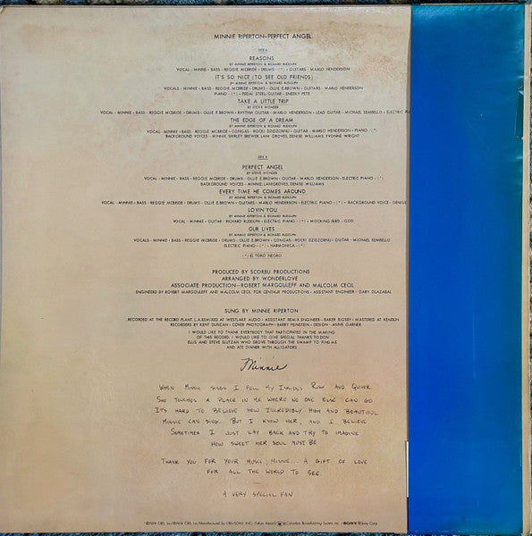 Minnie Riperton - Perfect Angel = パーフェクト・エンジェル (Vinyl, LP, Album)