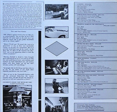 The Style Council - Café Bleu (Vinyl, LP, Album) Very Good (VG) / Good Plus (G+)