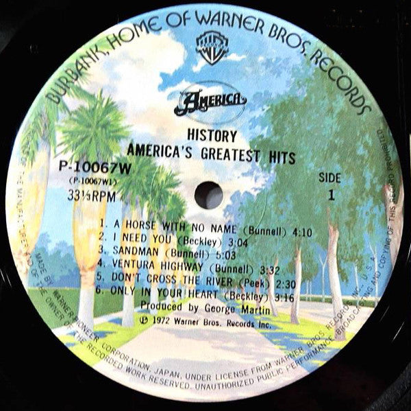 America (2) - History · America's Greatest Hits (Vinyl, LP, Compila...