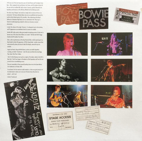 David Bowie - Santa Monica '72 (2xVinyl, LP, Album, Partially Unofficial, Remastered, Stereo) Very Good (VG) / Very Good Plus (VG+)