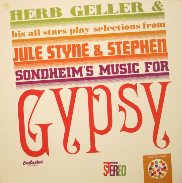 Herb Geller & His All Stars - Gypsy (Vinyl, LP, Album, Stereo)