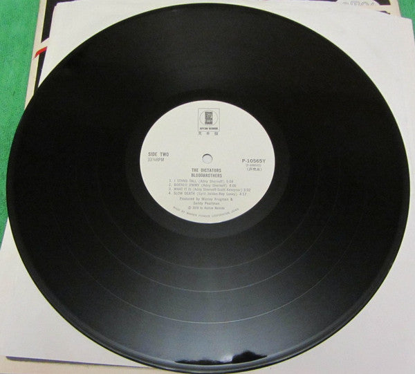 The Dictators - Bloodbrothers (Vinyl, LP, Album, Promo) Near Mint (NM or M-) / Very Good Plus (VG+)