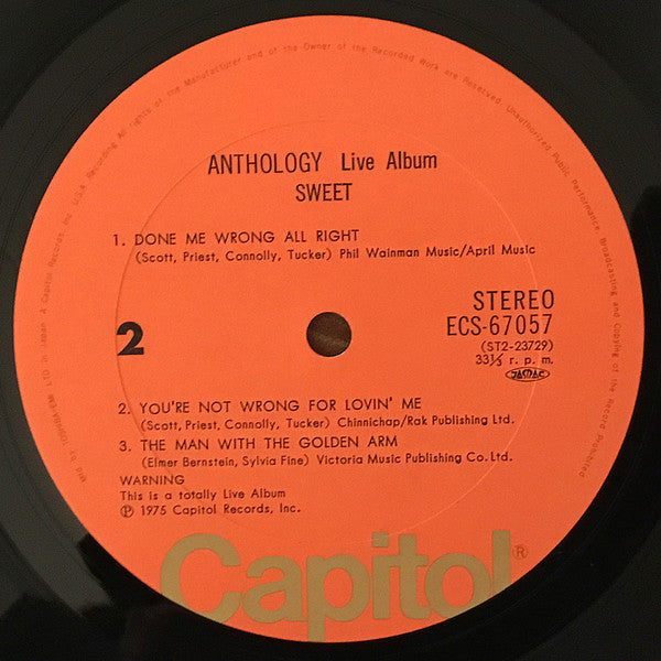 The Sweet - Anthology (Vinyl, LP, Album)