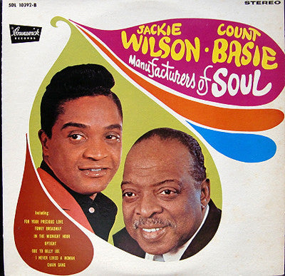 Jackie Wilson - Manufacturers Of Soul (Vinyl, LP, Album, Stereo) Very Good Plus (VG+) / Very Good (VG)