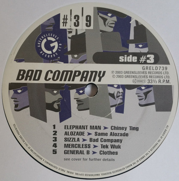 Various - Bad Company (2xVinyl, LP, Compilation) Very Good Plus (VG+) / Very Good Plus (VG+)