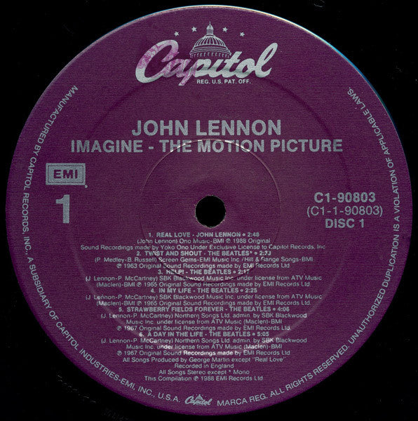 John Lennon - Imagine (Music From The Original Motion Picture) (2xVinyl, LP, Compilation) Very Good Plus (VG+) / Very Good (VG)