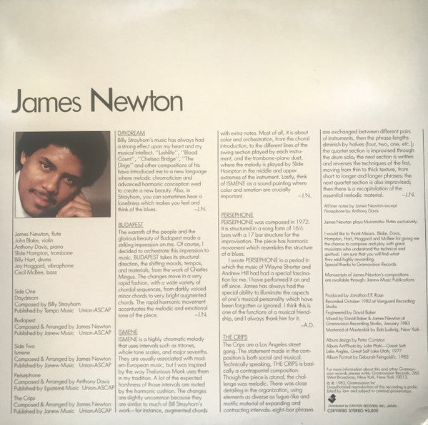 James Newton (2) - James Newton (Vinyl, LP, Album) Very Good Plus (VG+) / Very Good Plus (VG+)