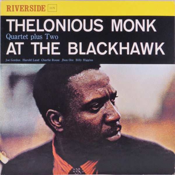 The Thelonious Monk Quartet - At The Blackhawk (Vinyl, LP, Album, Reissue, Stereo) Very Good Plus (VG+) / Very Good Plus (VG+)
