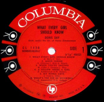Doris Day - What Every Girl Should Know (Vinyl, LP, Mono) Very Good (VG) / Very Good (VG)