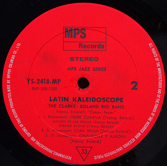Clarke-Boland Big Band - Latin Kaleidoscope (Vinyl, LP, Album, Reissue) Very Good Plus (VG+) / Very Good Plus (VG+)