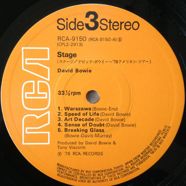 David Bowie - Stage (Vinyl, LP, Album, Stereo)