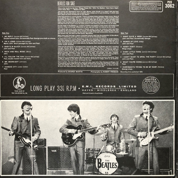 The Beatles - Beatles For Sale (Vinyl, LP, Album, Reissue, Stereo) Very Good (VG) / Very Good (VG)