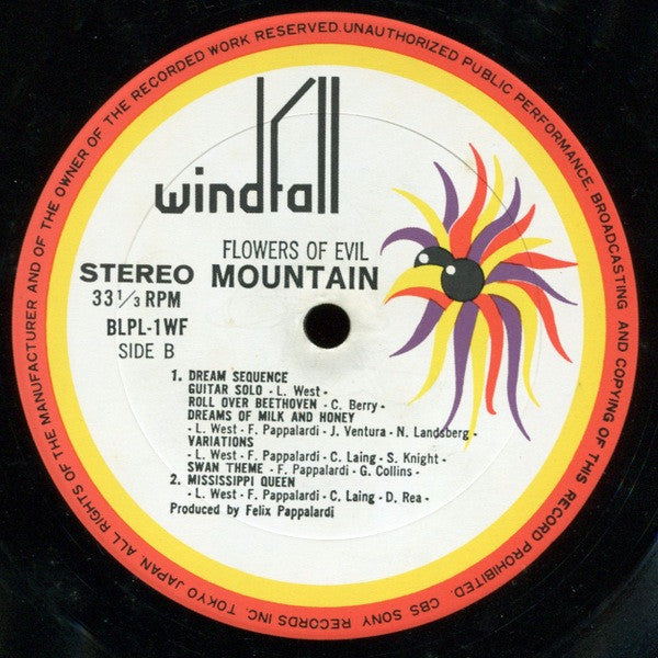 Mountain - Flowers Of Evil (Vinyl, LP, Album)
