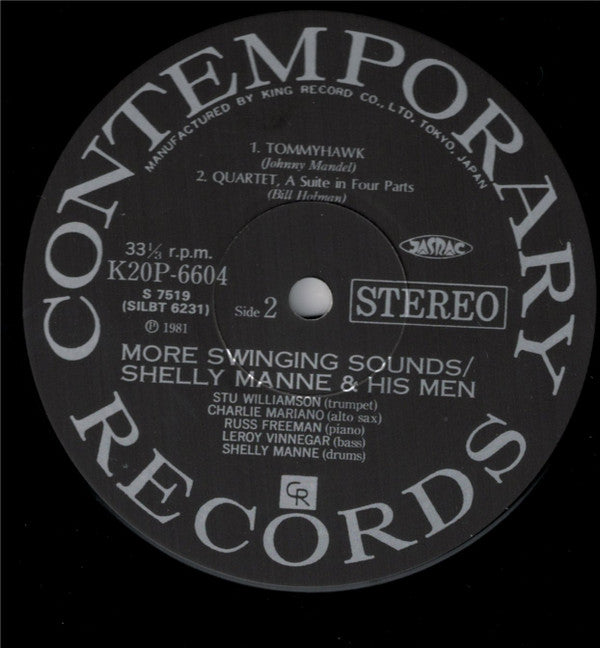 Shelly Manne & His Men - More Swinging Sounds (Vinyl, LP, Album, Reissue, Stereo) Very Good Plus (VG+) / Very Good Plus (VG+)