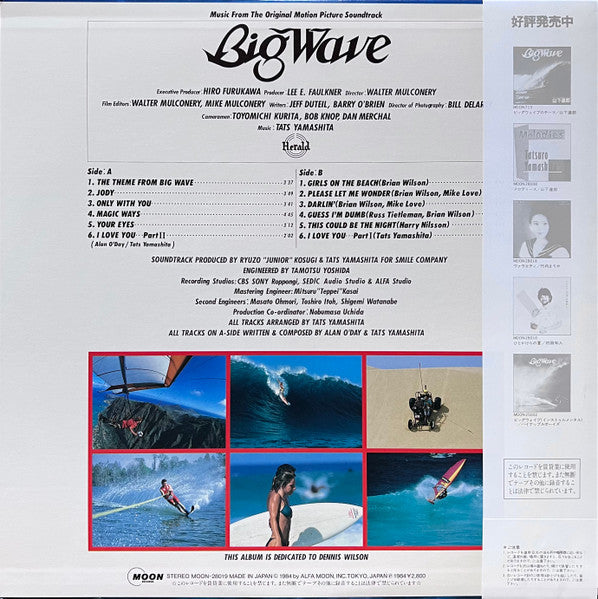 Tatsuro Yamashita - Big Wave (Vinyl, LP, Album, Stereo) Very Good Plus (VG+) / Very Good (VG)